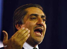 karsais politischer Rivale Abdullah Abdullah; Foto: AP