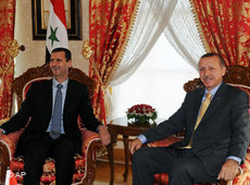 Recep Tayyip Erdoğan empfängt den syrischen Präsidenten Assad in Istanbul; Foto: AP