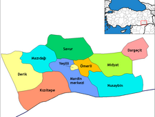 Kartenauszug der türkischen Provinz Dargeçit; Foto: wikipedia.de
