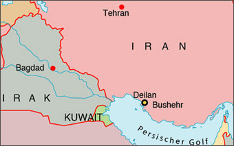 Karte Irans; Foto: AP
