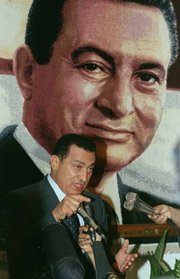 Präsident Mubarak; Foto: AP