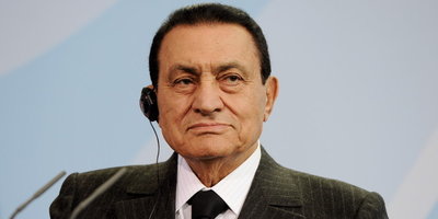 Ägyptischer Staatspräsident Husni Mubarak; Foto: dpa