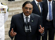 Pakistanischer Präsident Asif Ali Zardari; Foto: AP