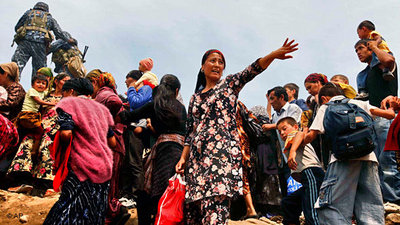 Usbekische Flüchtlinge; Foto: AP
