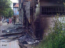 Brandgeschatzte usbekisches Haus; Foto: AP