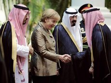 Bundeskanzlerin Angela Merkel auf Staatsbesuch in Saudi-Arabien; Foto: AP
