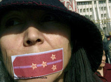 Protest gegen Pressezensur; Foto: DW