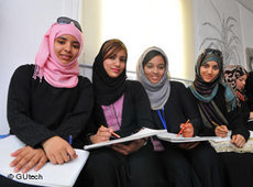 Studierende der German University of Technology in Oman (GUtech); Foto: &amp;copy GUtech 