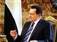 Ägyptens Präsident Hosni Mubarak; Foto: AP