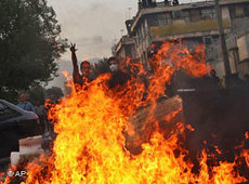 Ausschreitungen am Ashura-Tag in Teheran; Foto: AP