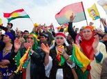 Kurden in Hannover demonstrieren am kurdischen Neujahrstag, Foto: AP