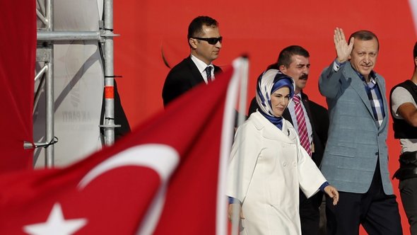 Der türkische Premier Erdogan; Foto: dpa