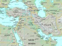 Landkarte Naher Osten; Foto: © world-maps.co.uk