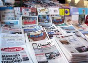 Zeitungsstand in Marrakesch, Foto: Larissa Bender