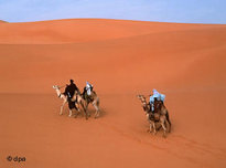 Tuareg in der Sahara; Foto: dpa
