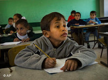 Palästinensische Schulklasse; Foto: AP