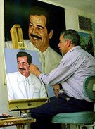 Portraitmaler von Saddam Husein, Foto: AP