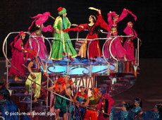 Theater-Szene aus 1001 Nacht während der 15. Asienspiele in Doha; Foto: dpa