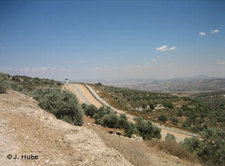 Sperranlage zwischen Israel und Palästina in der Nähe von Umm El Fahem; Foto: Jürgen Hube 