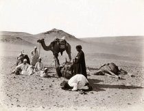 Wüstenszene - Historische Fotografie von Felix Bonfils; Foto: Sammlung Thomas Walther