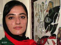 Afghanische Künstlerin Sheenkai; Foto: DW