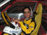 Iranian race car driver Laleh Seddigh (photo: Fatma Sagir)
