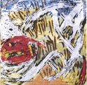 Sturm über Saqqara, Farbsiebdruck auf Leinwand, 1991