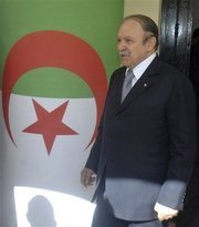 الرئيس الجزائري عبد العزيز بوتفليقة .الصورة:AP