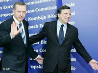 أردوغان وبارسو، الصورة: ا.ب 