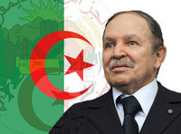 صورة رمزية للرئيس الحزائري بوتفليقه، الصورة: أ.ب