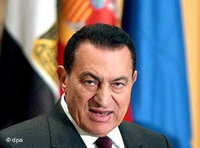 الرئيس حسني مبارك، الصورة: د.ب.ا