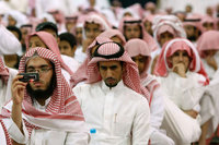 سعوديون الصورة: ا.ب