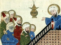 صورة  متخيلة للوعاظ المسلمين في العصور الإسلامية الأولى، الصورة: ويكيبيديا