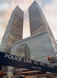 Das World Trade Center nach dem islamistischen Anschlag im Jahr 1993; Foto: AP
