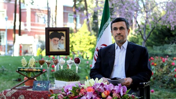 Irans Präsident Ahmadinedschad; Foto: dpa