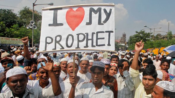 Proteste gegen islamfeindliches Video in Kalkutta, Indien; Foto: Reuters