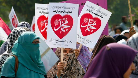 Proteste gegen Mohammed-Schmähvideo in Pakistan; Foto: AP