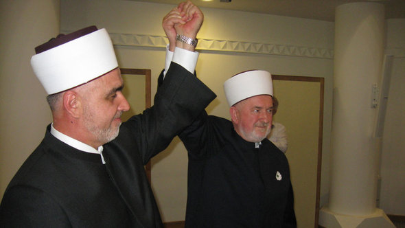 Hussein Kavazovic (links) und Mustafa Ceric; Foto: DW