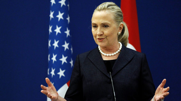 US-Außenministerin Hillary Clinton; Foto: picture-alliance/dpa