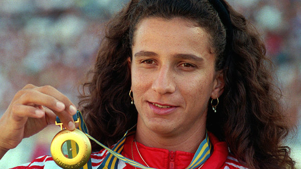 Die syrische Sportlerin Ghada Shouaa,Foto: picture-alliance/dpa