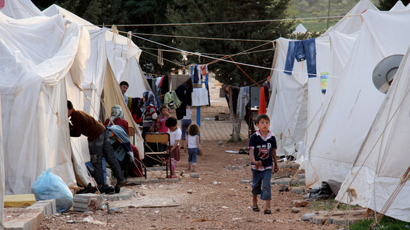Flüchtlingslager im türkischen Reyhanli, Foto: AP/dapd
