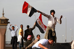 Proteste während der Freitagsgebete in Kairo; Foto: AP