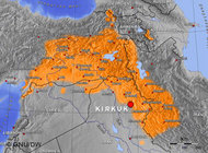 The Kurdish region (photo: GNU/DW)