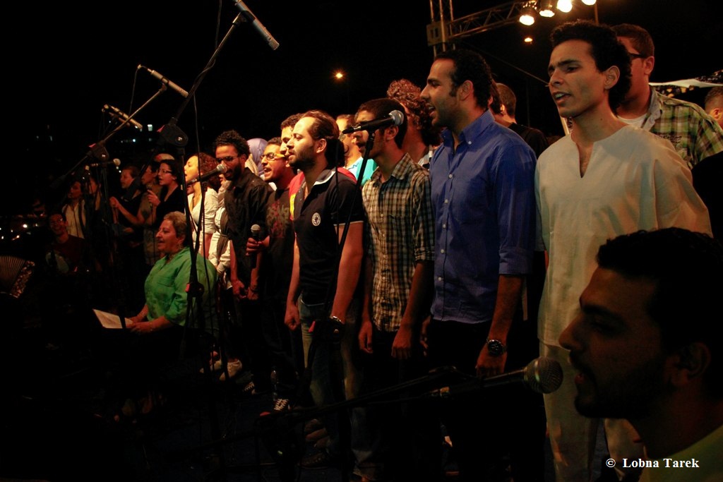 مشروع فرقة كورال الغنائية للهواة، بالقاهرة 2012.  Photographer : Lobna Tarek