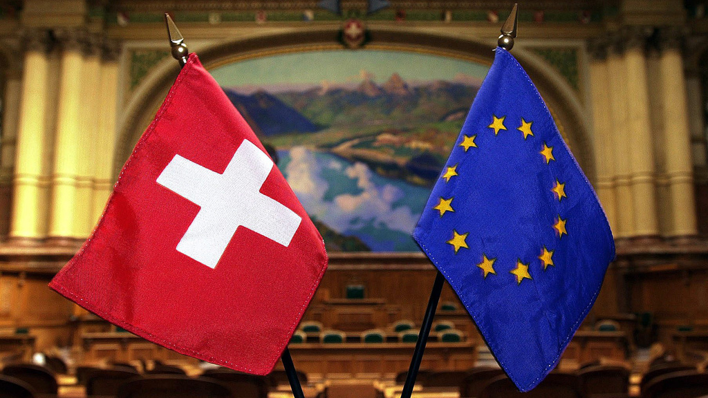 Symbolbild Schweiz - EU; Foto: picture-alliance/dpa