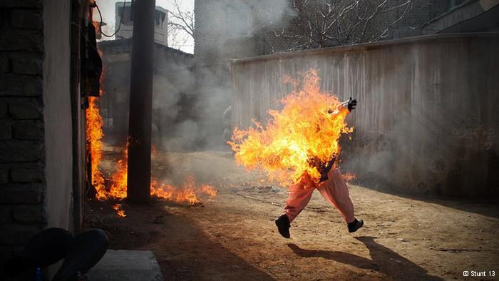 Ahmadi in Flammen; Foto: © Stunt 13