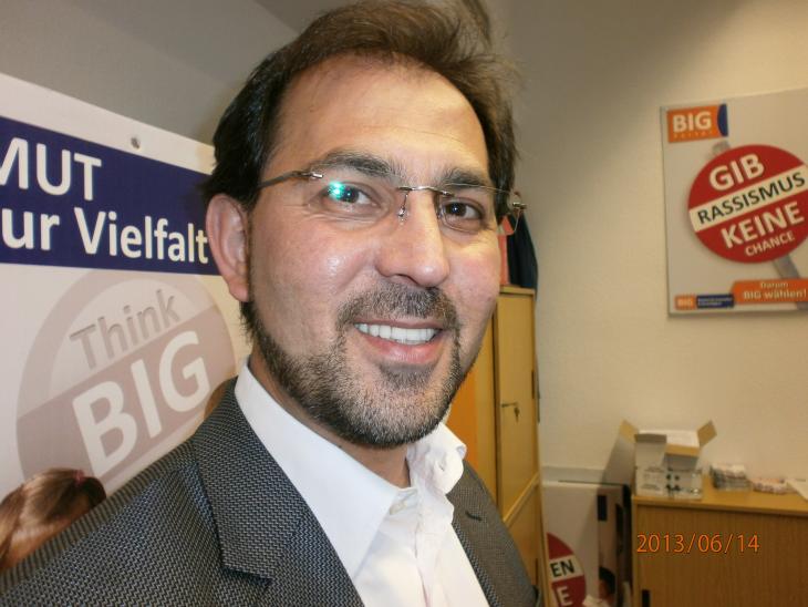 Haluk Yildiz, federal chairman of the Alliance for Innovation and Justice, BIG (photo: Ulrike Hummel)