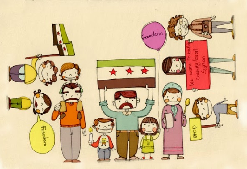 Diala Brislys Bild "Card for Syrian Children"