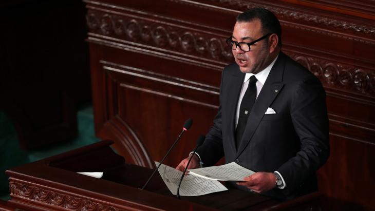 King Mohammed VI addressing the Constituent Assembly in Tunis, Tunisia, 31 May 2014 (photo: picture-alliance/dpa)