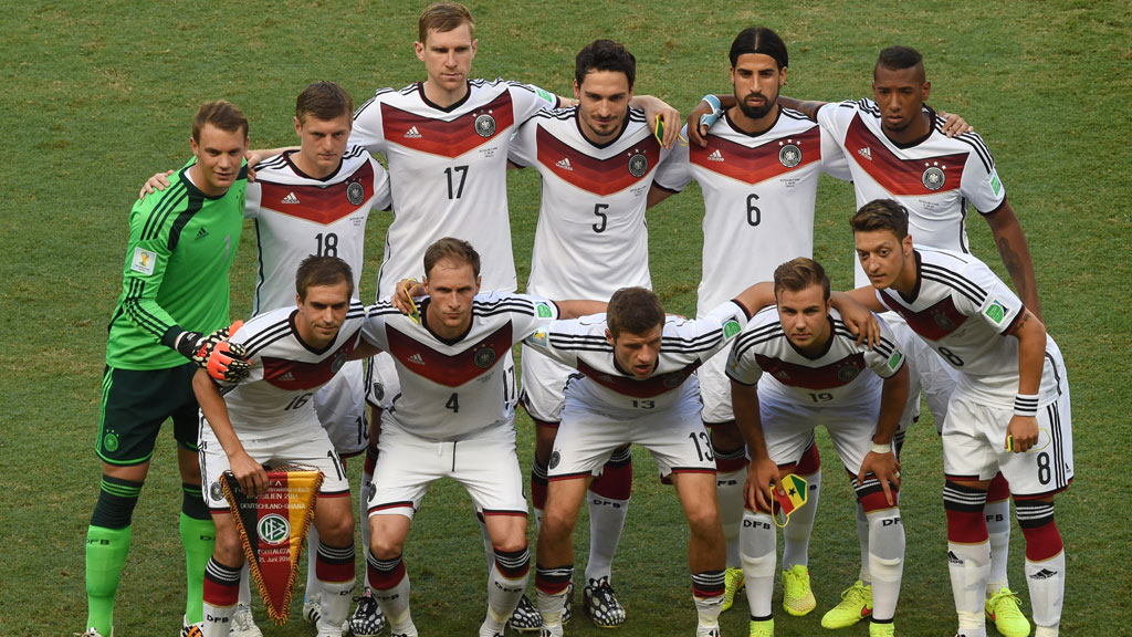 Gruppenfotos deutsches Team vor dem Ghana-Spiel der FIFA-WM-Gruppe G